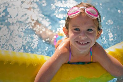 5 springkussens gecombineerd met waterpret!