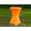 Statafel met oranje rok
