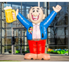 Opblaasbare Abraham met Bierglas