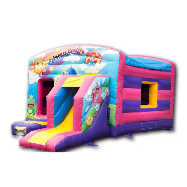 Springkussen Prinses met Glijbaan