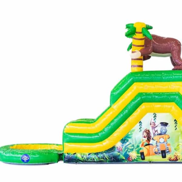 Glijbaan Jungle met water / ballenbad Glijbaan Jungle met water / ballenbad