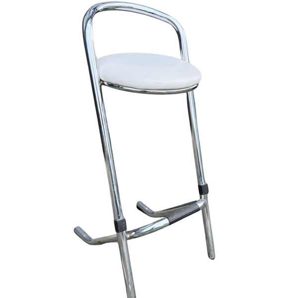 Barkruk Wit / RVS frame Barkruk Wit / RVS frame