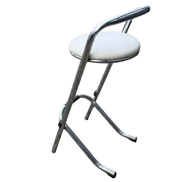 Barkruk Wit / RVS frame Barkruk Wit / RVS frame