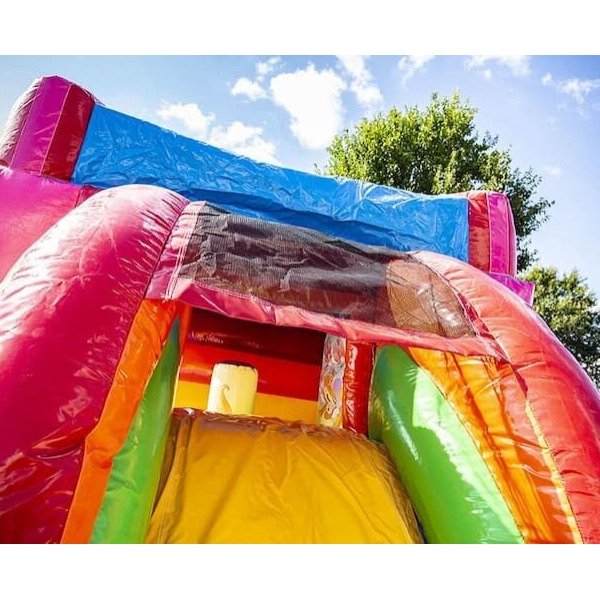 Springkussen XS Unicorn met glijbaan