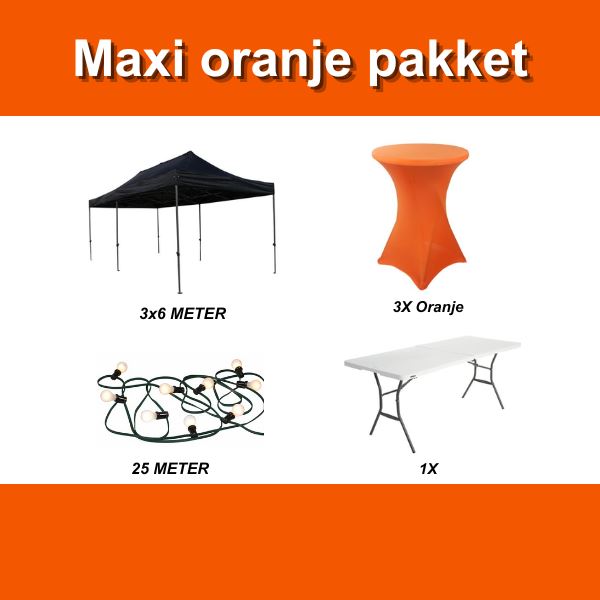 Maxi oranje feestpakket